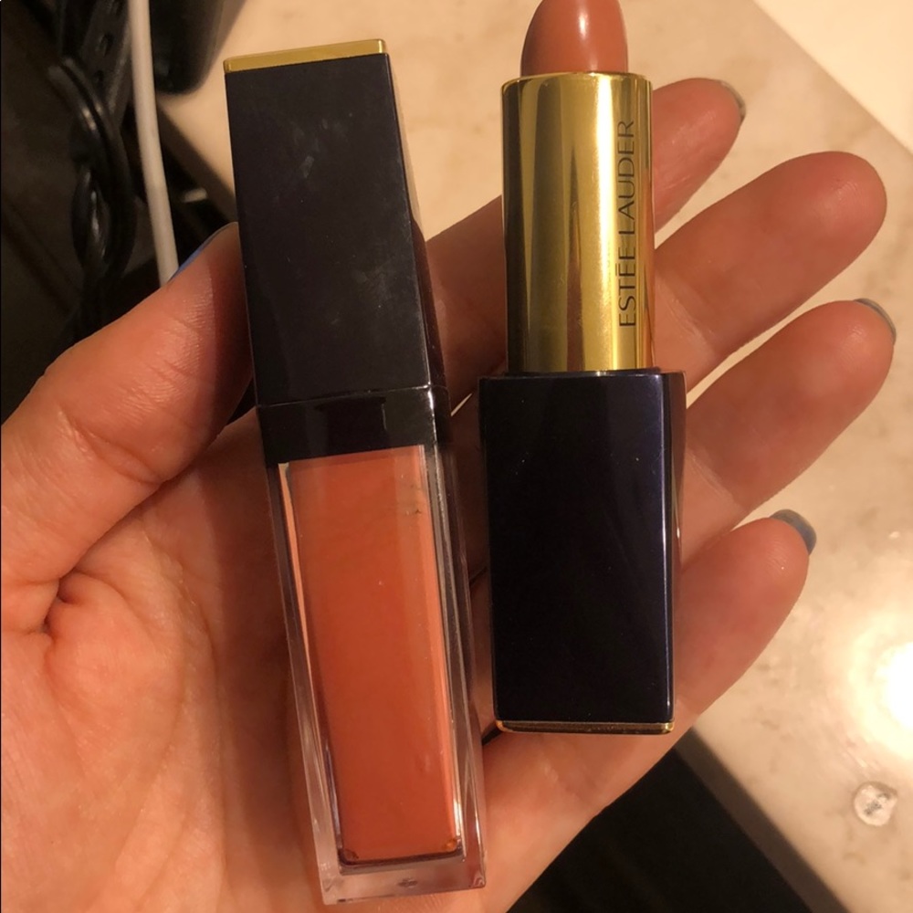 Estée Lauder lipstick and gloss